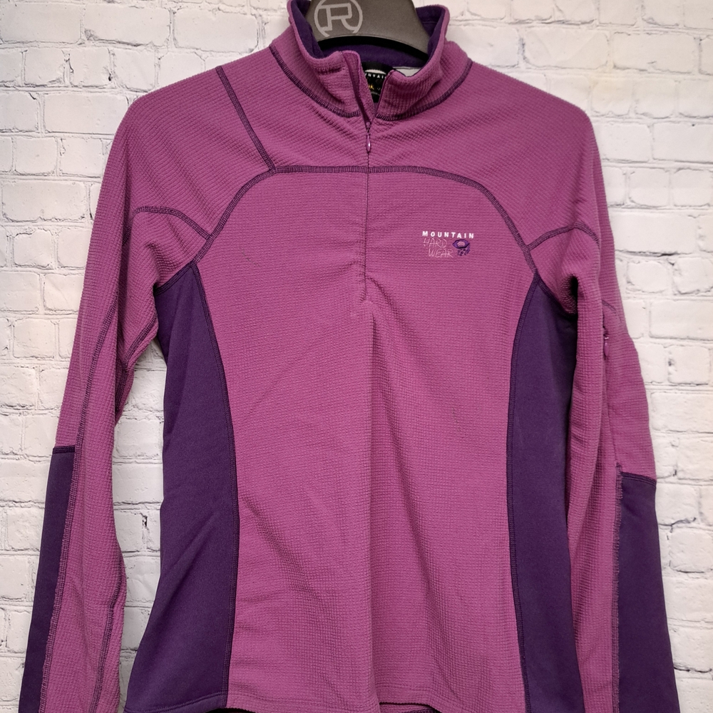 Mountain Hardwear Women's Two-Tone Pink Purple Half-Zip Pullover
